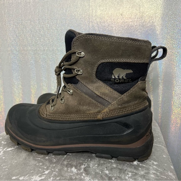Sorel winter boots brown black waterproof cold weather snow outdoors hiking - Picture 4 of 9